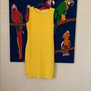 Calvin Klein Yellow Dress